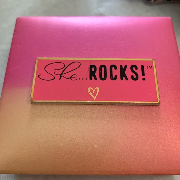 She Rocks Because I Can Bracelet Silver Plate - Picture 4 of 6